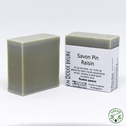 Savon Pin Raisin certificado orgânico Natureza e progresso