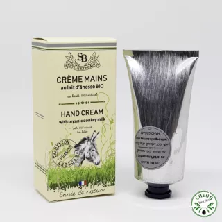 Crème main au beurre de karité et au lait d'ânesse