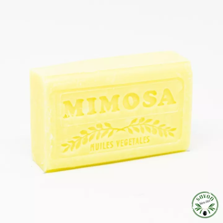 Mimosa scented soap enriched with organic argan oil