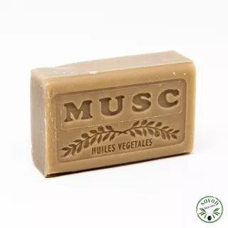 Musk scented soap enriched with organic argan oil