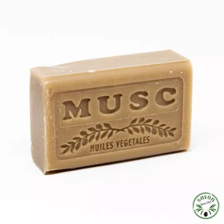 Musk scented soap enriched with organic argan oil