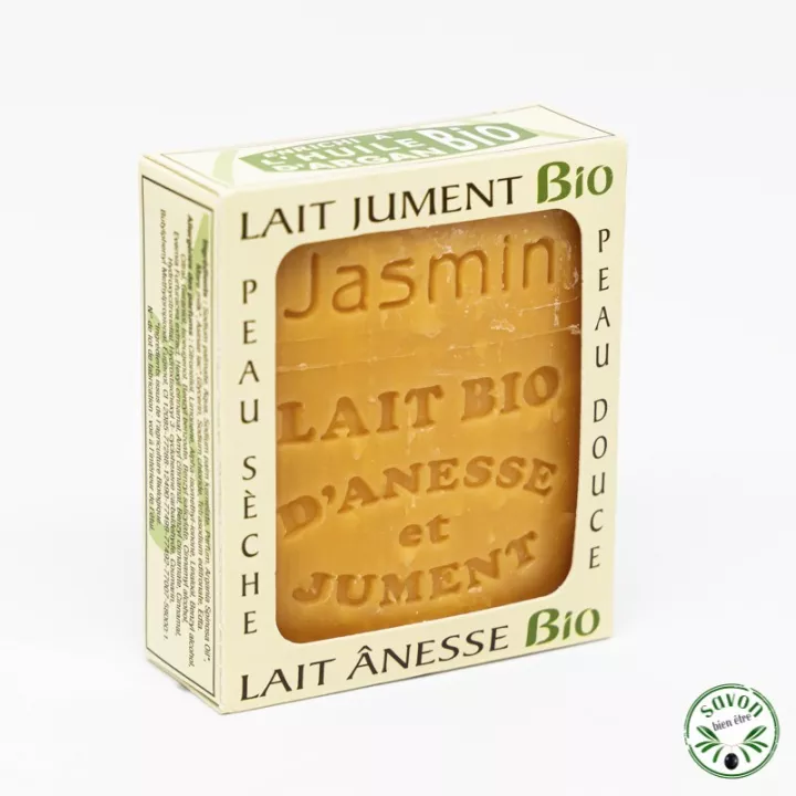 Savon au lait bio, d'ânesse, de jument, huile d'argan - Nature