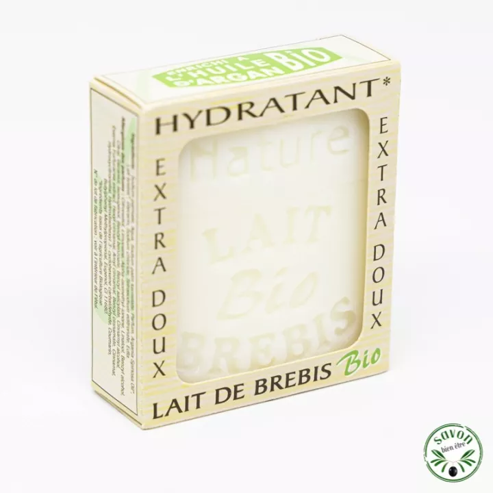 Organic sheep's milk soap enriched with organic argan oil