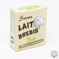 Sabonete de leite de ovelha orgânico enriquecido com óleo de argan orgânico