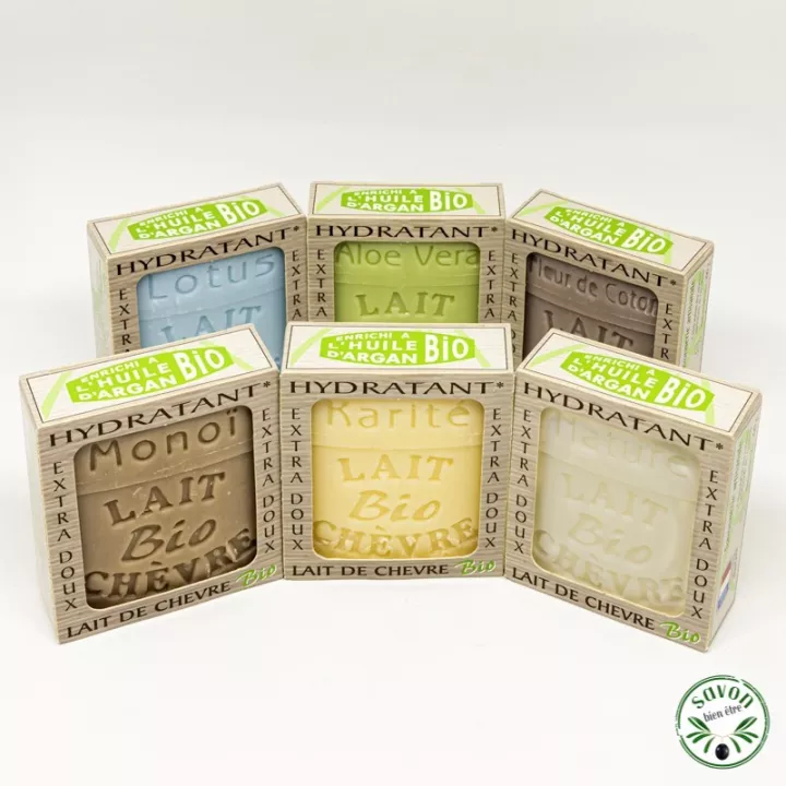 Packn°01_ 6 sapone biologico di latte di capra - olio di argan biologico