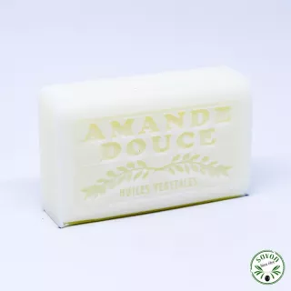 Sweet almond scented soap enriched with organic argan oil