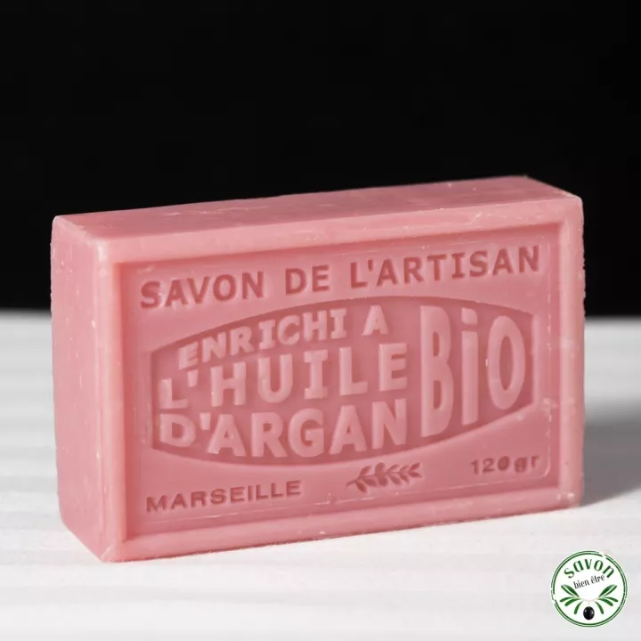 Rose scented soap enriched with organic argan oil
