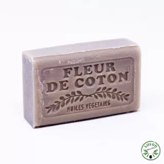 Flor de algodão Savon enriquecido com óleo de argan orgânico