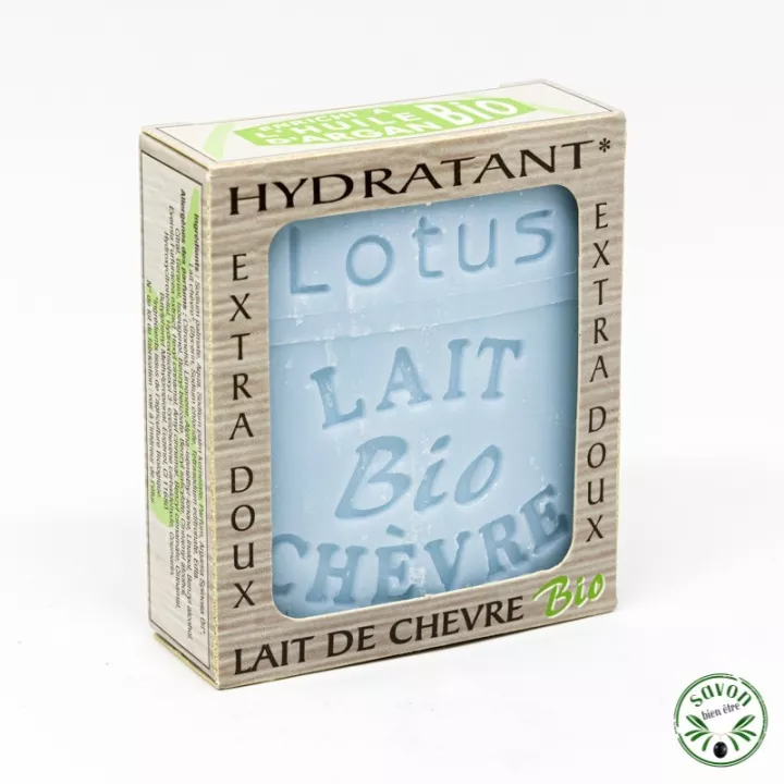 Savon au lait de chèvre bio - Fleur de lotus.