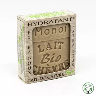 Savon au lait de chèvre bio - Monoï.
