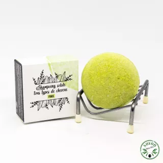 Champú sólido para todo tipo de cabello.