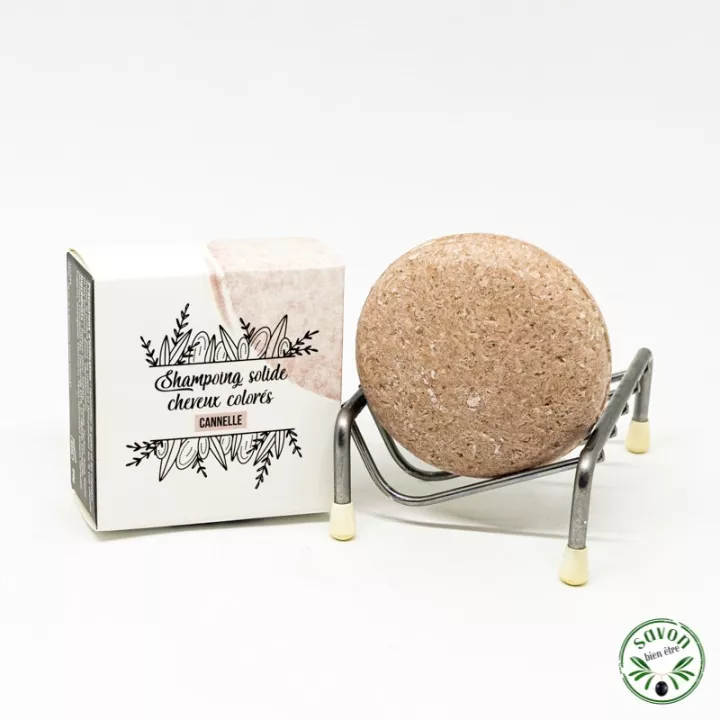 Shampoing solide tous types de cheveux.