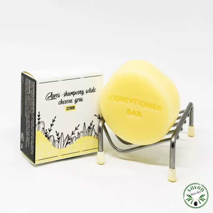 Balsamo solido per capelli grassi.