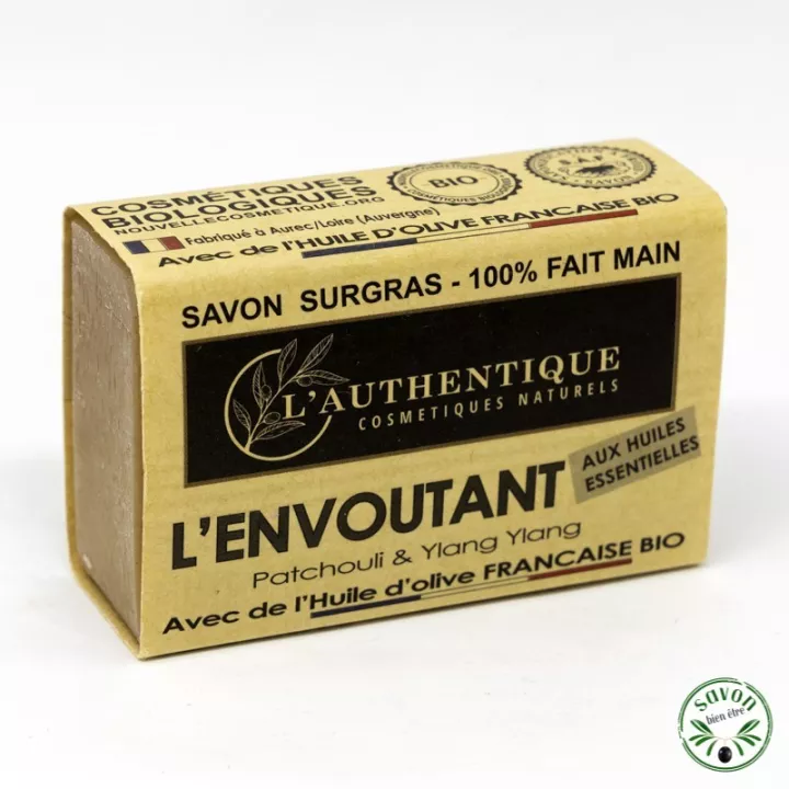 Savon surgras 100% naturel à l'huile d’olive bio – Patchouli & Ylang Ylang