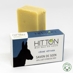 Coffret cadeau 6 savons 30 % lait d’ânesse certifié bio Nature et Progrès.