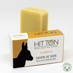 Coffret cadeau 6 savons 30 % lait d’ânesse certifié bio Nature et Progrès.