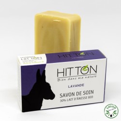 Coffret cadeau 6 savons 30 % lait d’ânesse certifié bio Nature et Progrès.