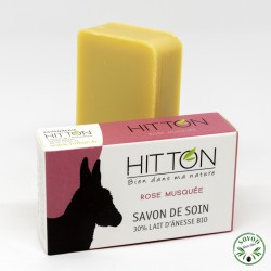 Coffret cadeau 6 savons 30 % lait d’ânesse certifié bio Nature et Progrès.