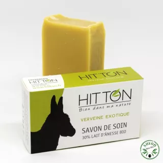 Jabón de leche de burra ecológico - Verbena exótica