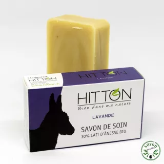 Savon au lait d'ânesse bio - Lavande