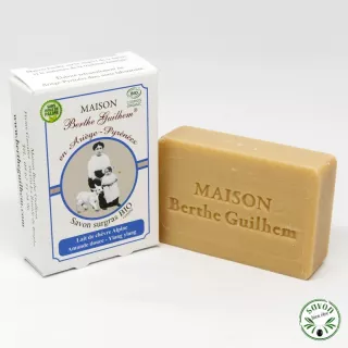 Savon au lait de chèvre bio - Amande douce - Ylang Ylang