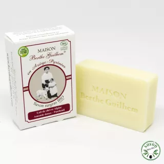 Savon au lait de chèvre bio - Amande douce - Patchouli