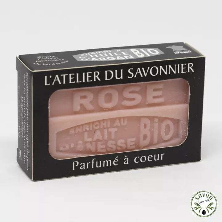 Mini savon au lait bio d'ânesse - Rose