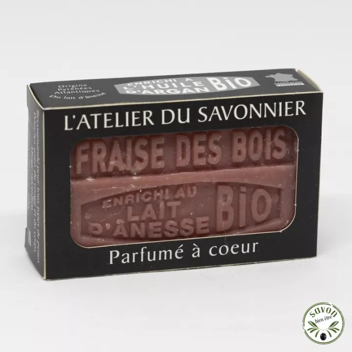 Mini savon au lait bio d'ânesse - Fraise des bois