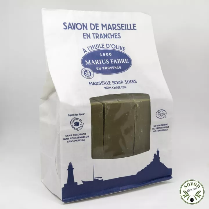 Sabonete de Marselha em rodelas Azeitona 1kg Marius Fabre