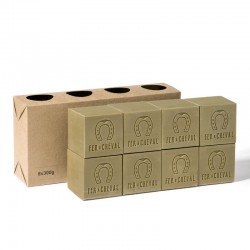 Pack de 8 cubes savon de Marseille 300g Pur Olive - Fer à Cheval