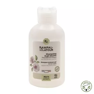 Shampoo doccia certificato biologico – Acqua floreale di Rosa di Damasco – Rampal Latour