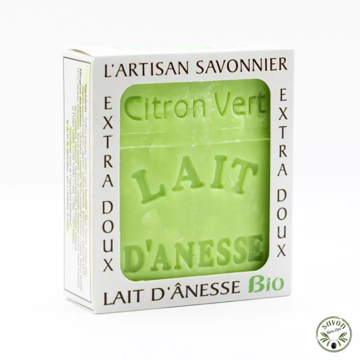 Savon au lait d'ânesse Bio - Citron Vert