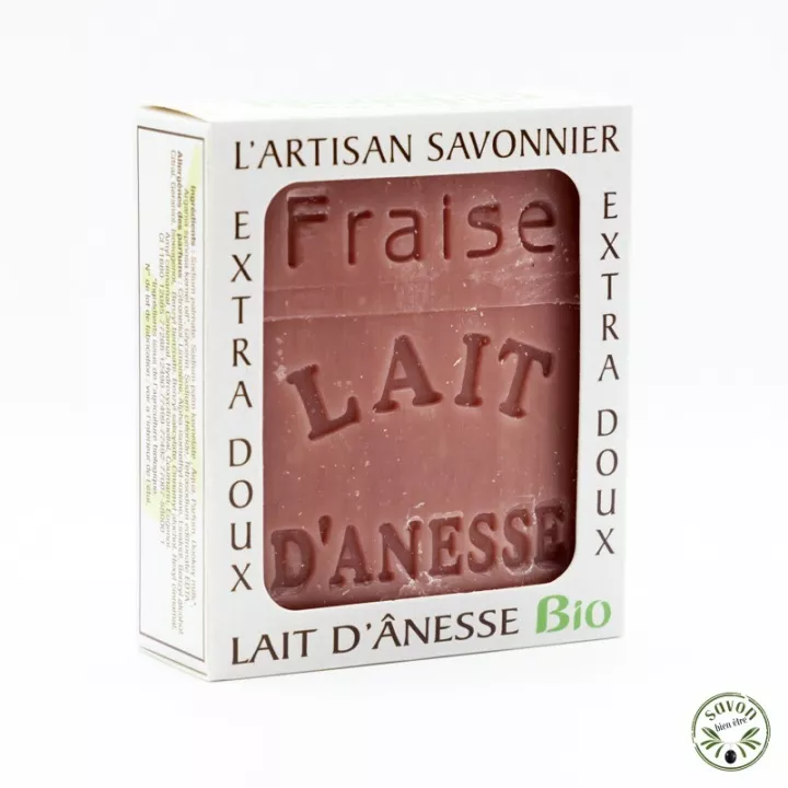 Sapone biologico al latte d'asina - Fragola