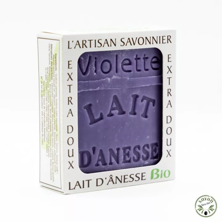 Savon au lait d'ânesse Bio - Violette