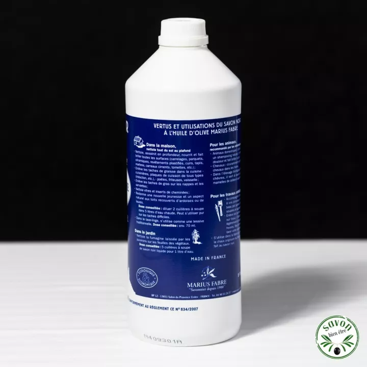 Sapone liquido multiuso nero all'olio d'oliva Marius Fabre