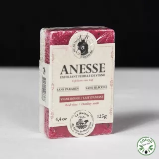 Valuta il sapone di latte - Duo Red Vigne e Asses latte - 125 gr