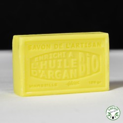 Mimosa scented soap enriched with organic argan oil